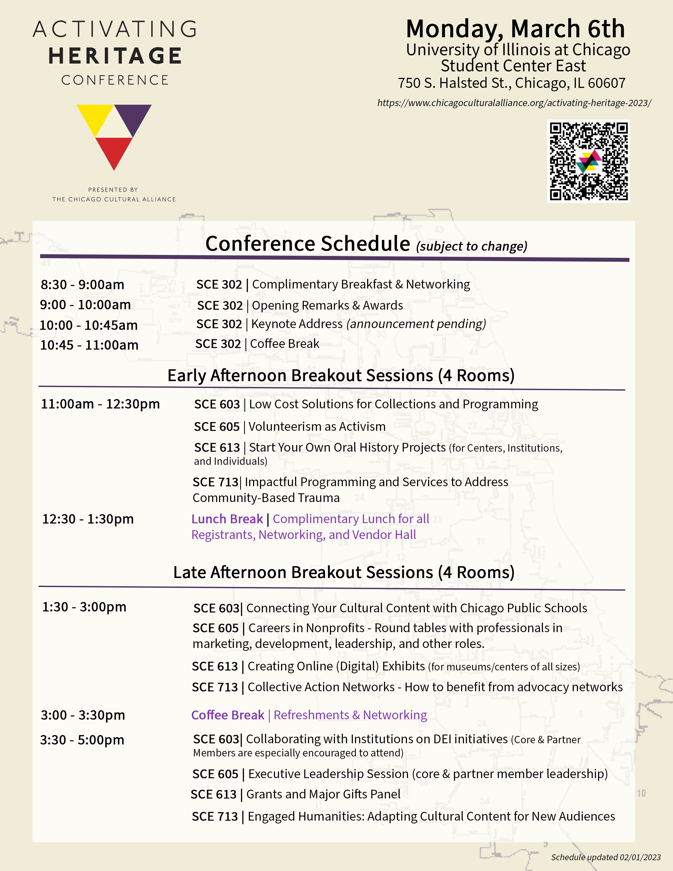 Conference Schedule for Activatin