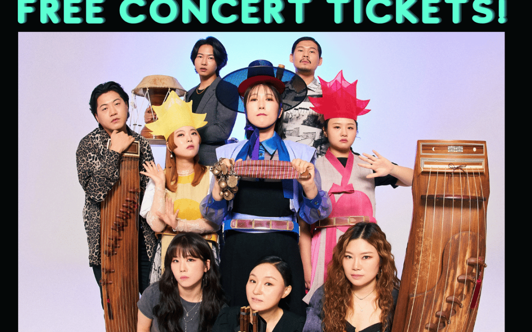 Free tickets! Korean folk-pop concert, Thursday June 9, 7:30pm