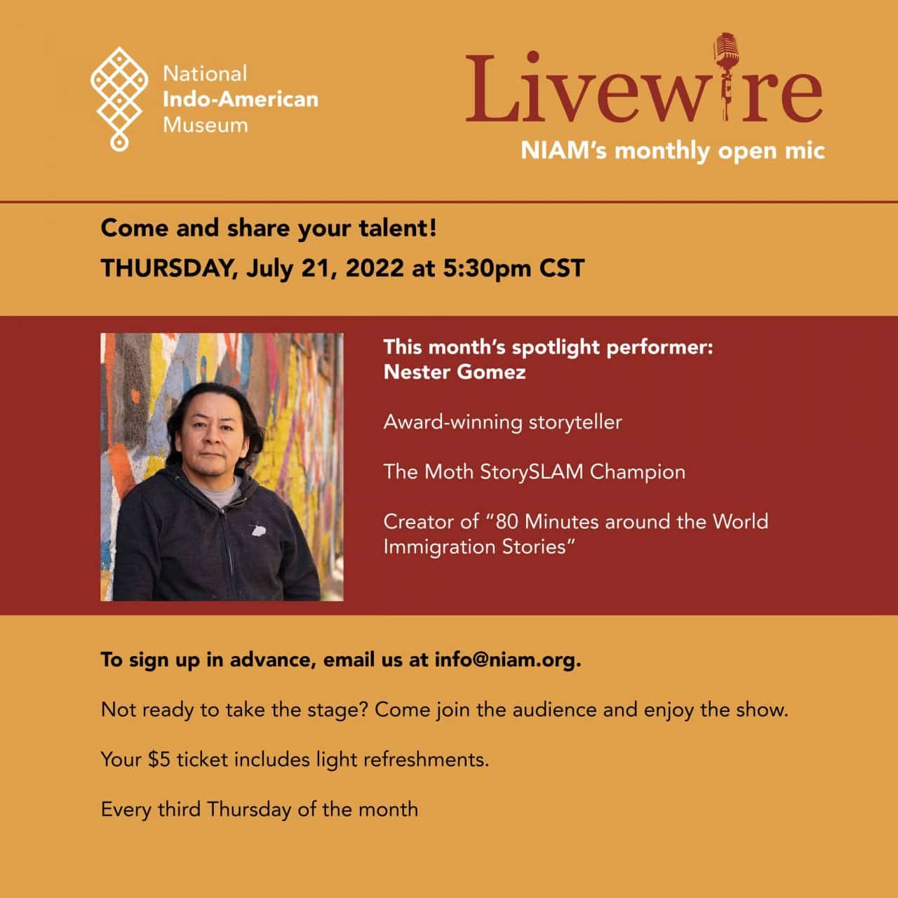 Livewire NIAM's Open Mic Chicago Cultural Alliance