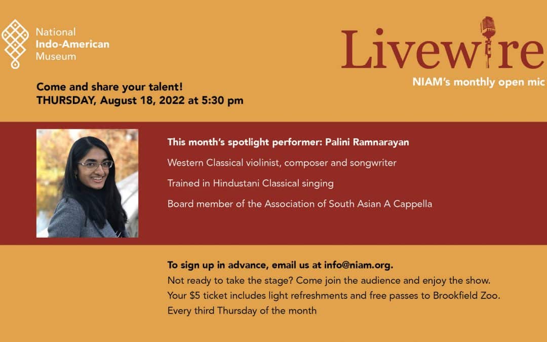 Livewire- Open Mic @ NIAM: Palini Ramnarayan